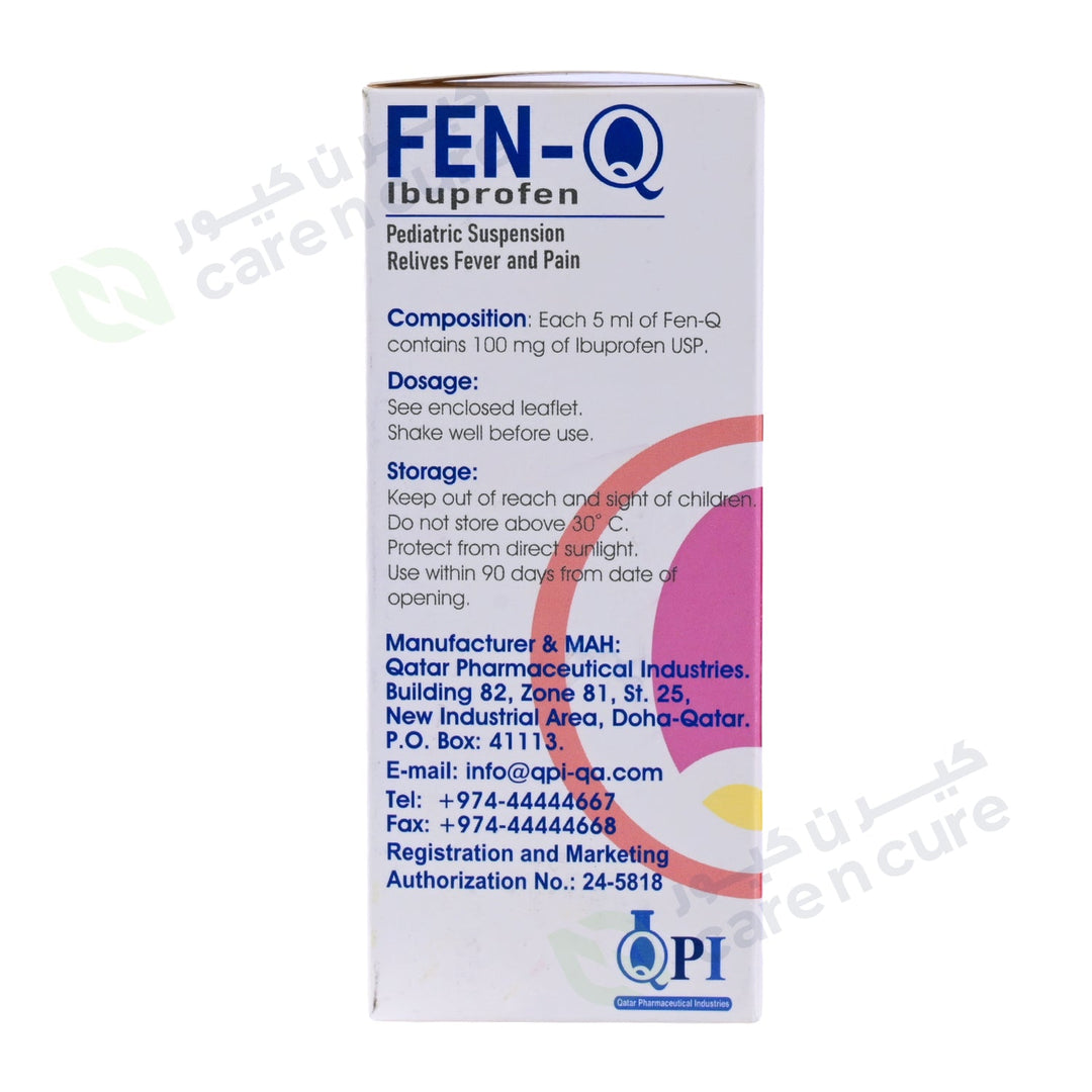 Fen-Q 100Mg/5ml Pediatric Oral Suspension 100 ml