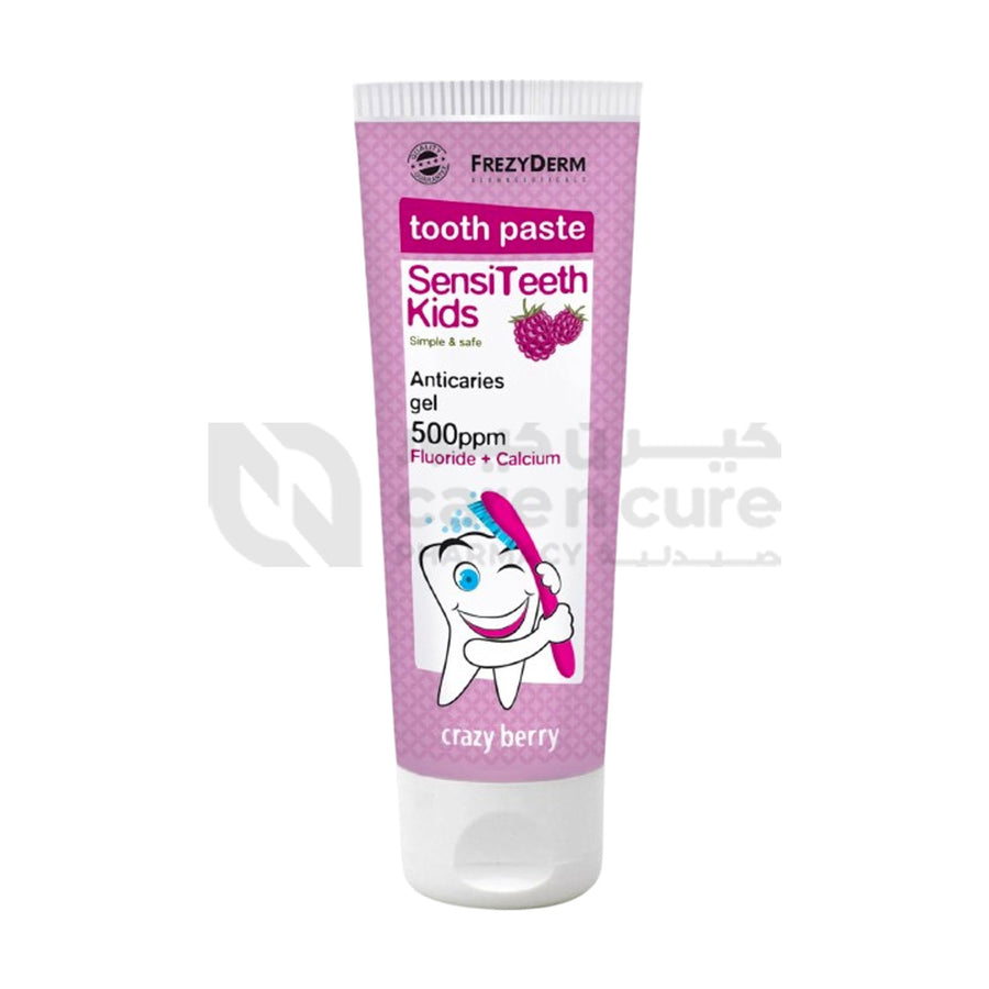 Frezyderm Sensiteeth Kids Toothpaste 500PPM Crazy Berry 50ml