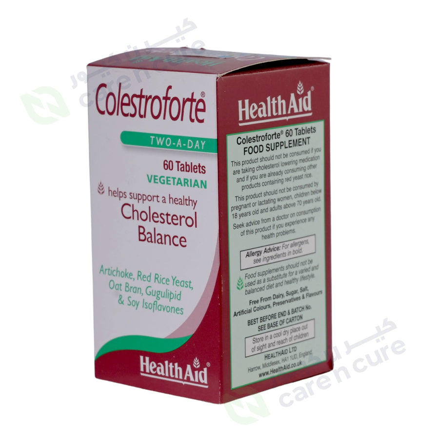 Health Aid Colestroforte Two A Day Tablet 60 Pieces