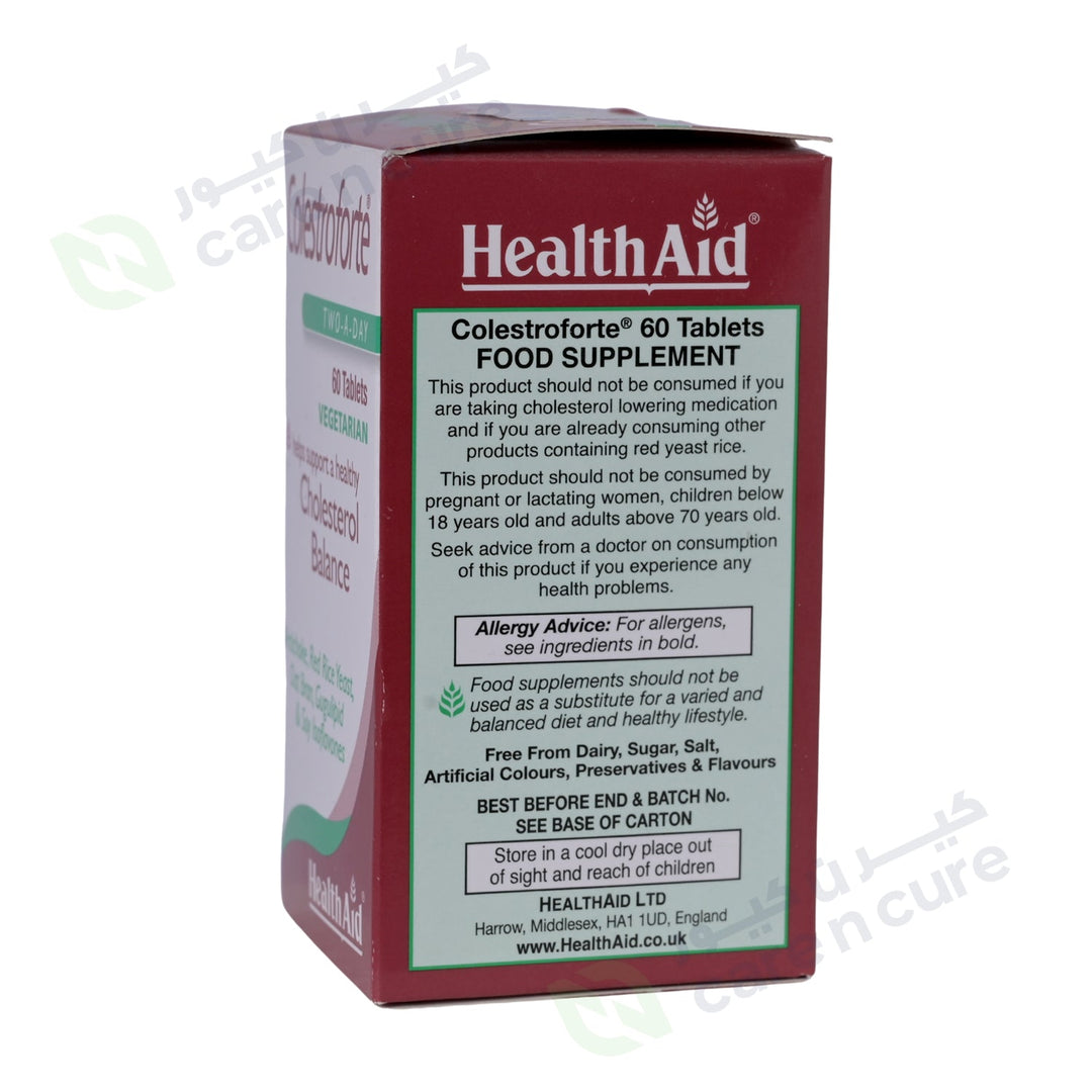 Health Aid Colestroforte Two A Day Tablet 60 Pieces