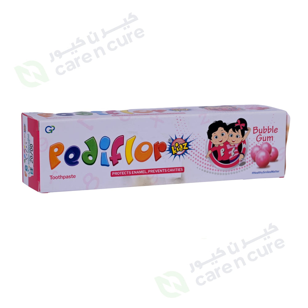 Pediflor Kidz Toothpaste 70g Bubble Gum