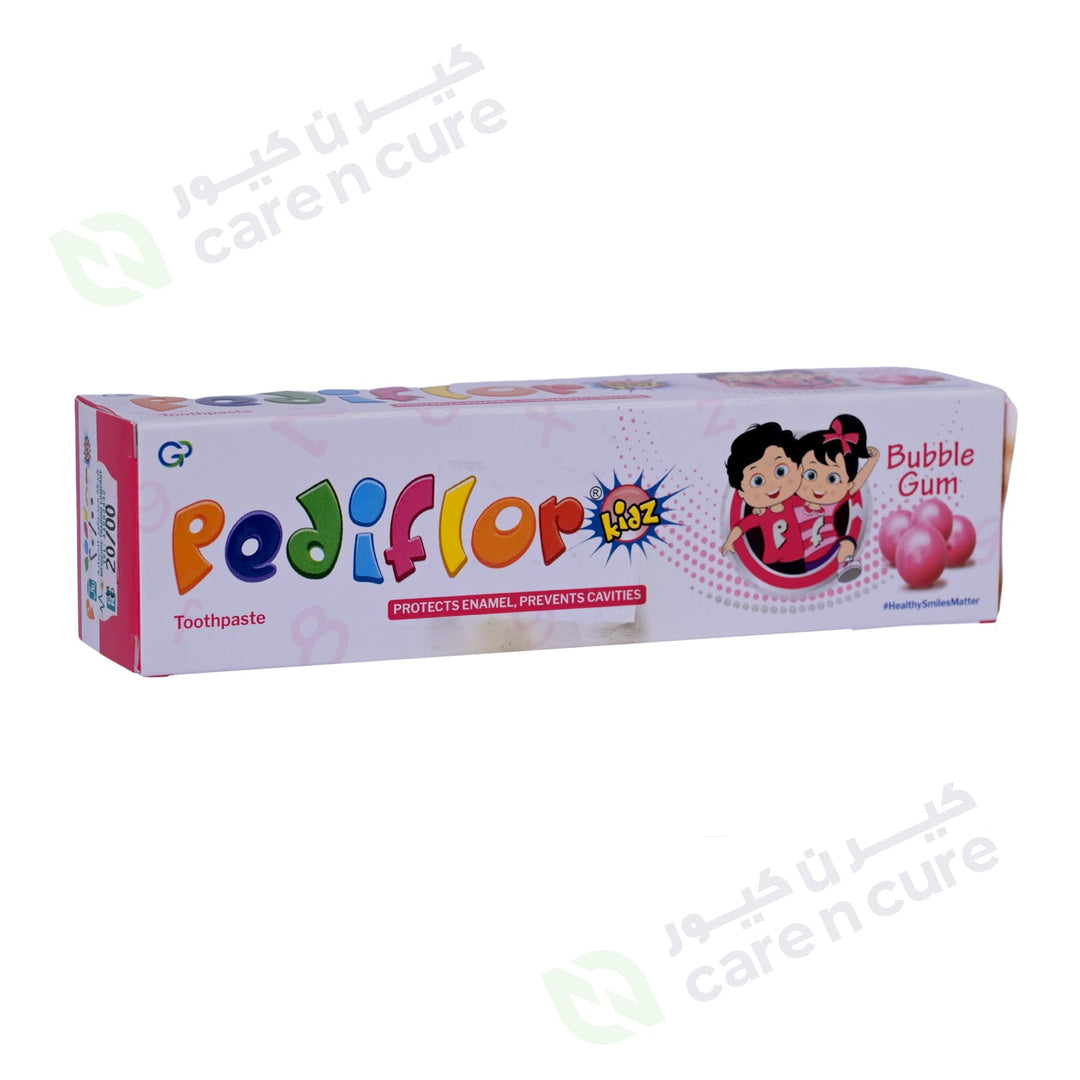 Pediflor Kidz Toothpaste 70g Bubble Gum