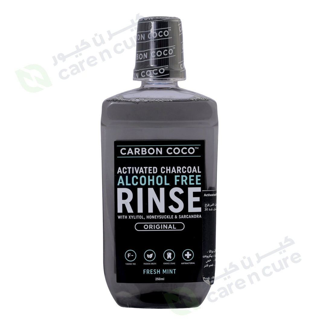 Carbon Coco Activated Charcoal Rinse Fresh Mint 250ml