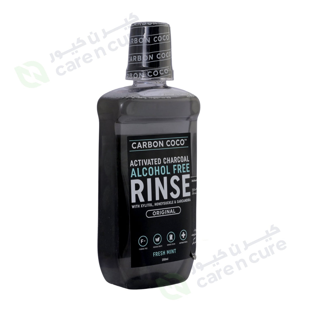 Carbon Coco Activated Charcoal Rinse Fresh Mint 250ml