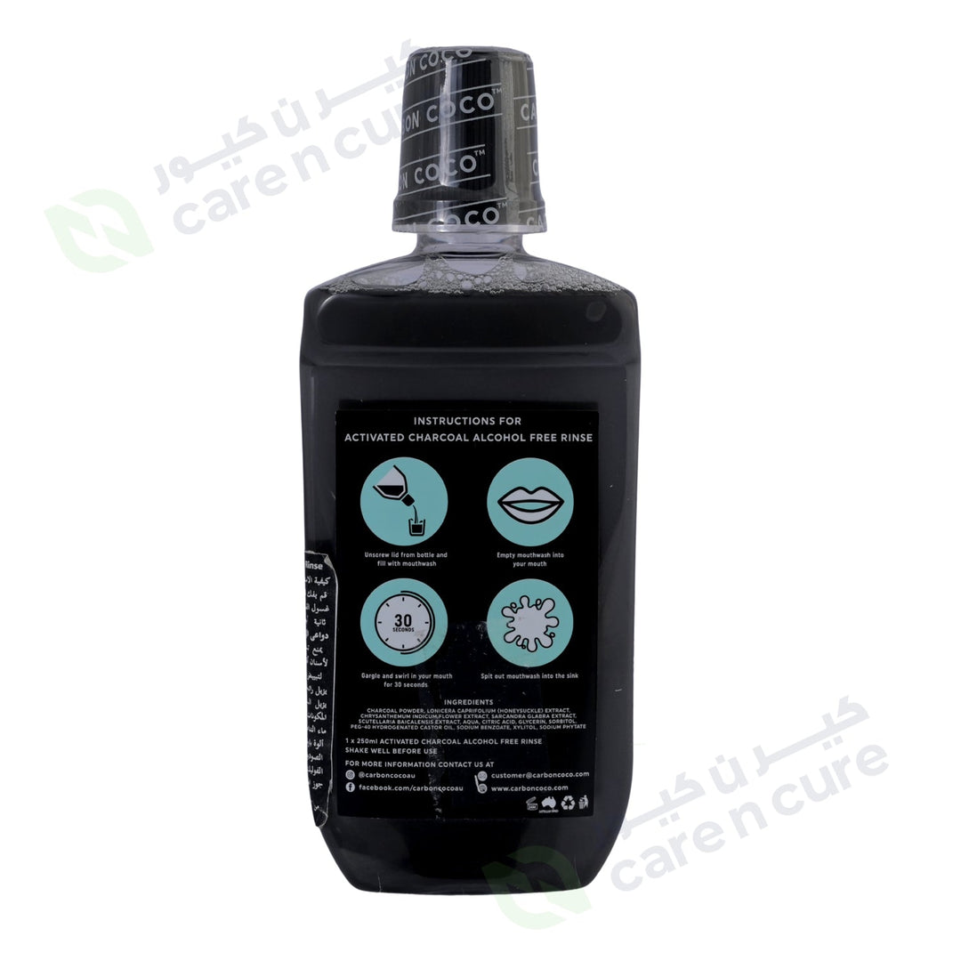 Carbon Coco Activated Charcoal Rinse Fresh Mint 250ml