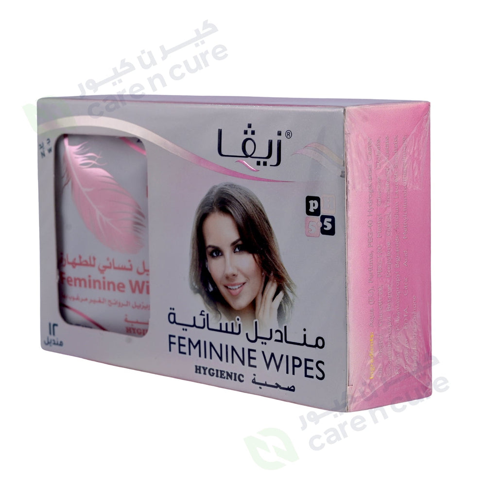 Ziva Feminine Wipes 12 Pieces