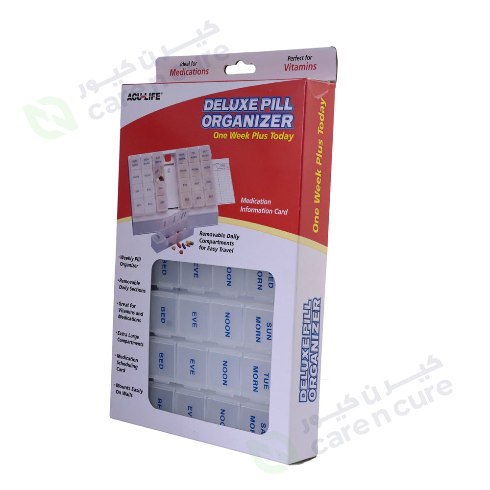 Acu-Life Deluxe Pill Organizer One Week Plus Today 400407