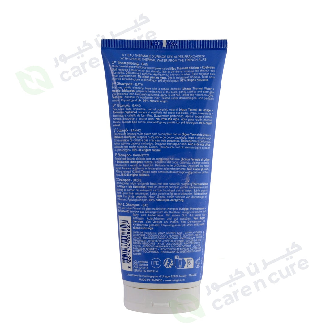 Uriage Eau Thermale Baby Shampoo 200ml