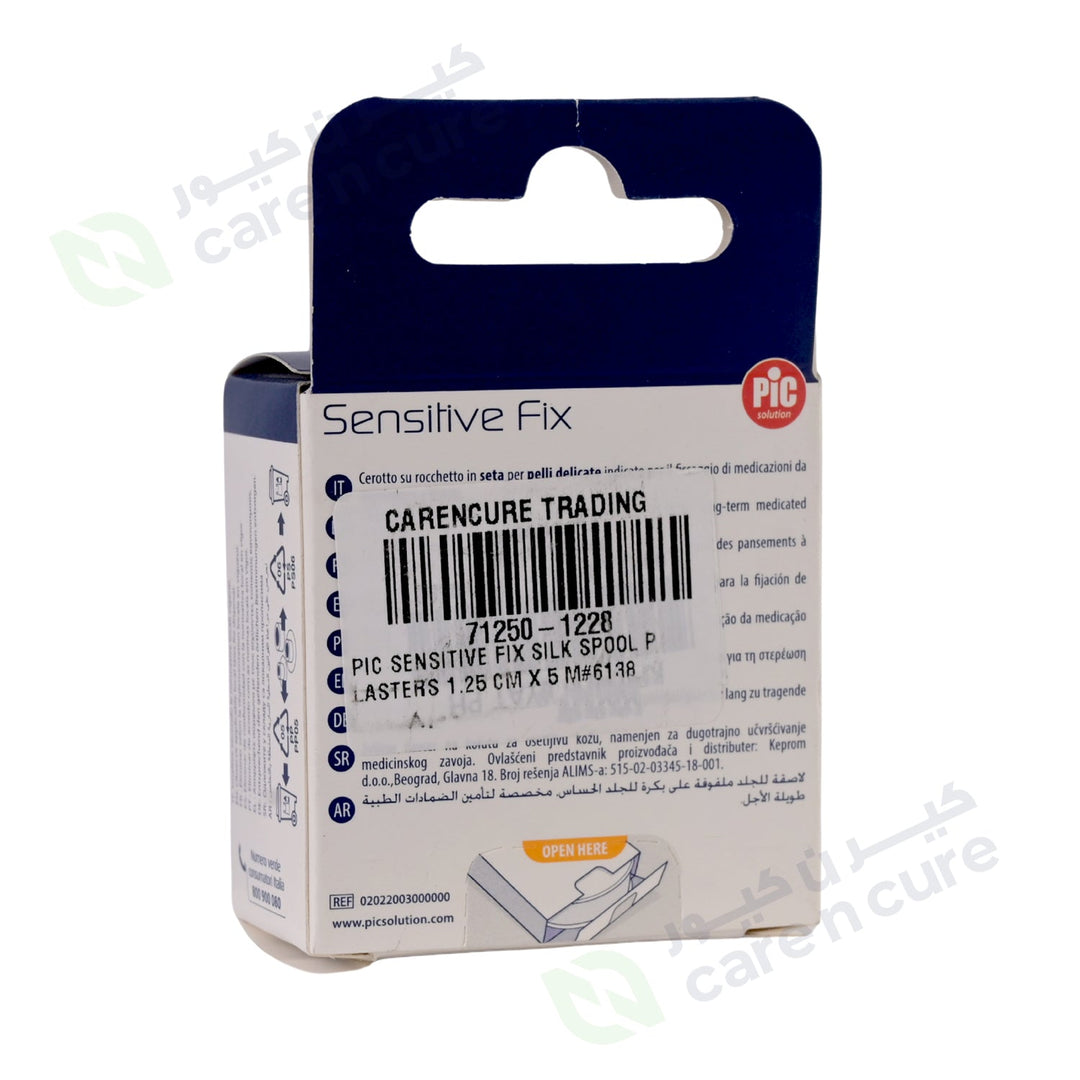 Pic Sensitive Fix Silk Spool Plasters 1.25 cm x 5 m
