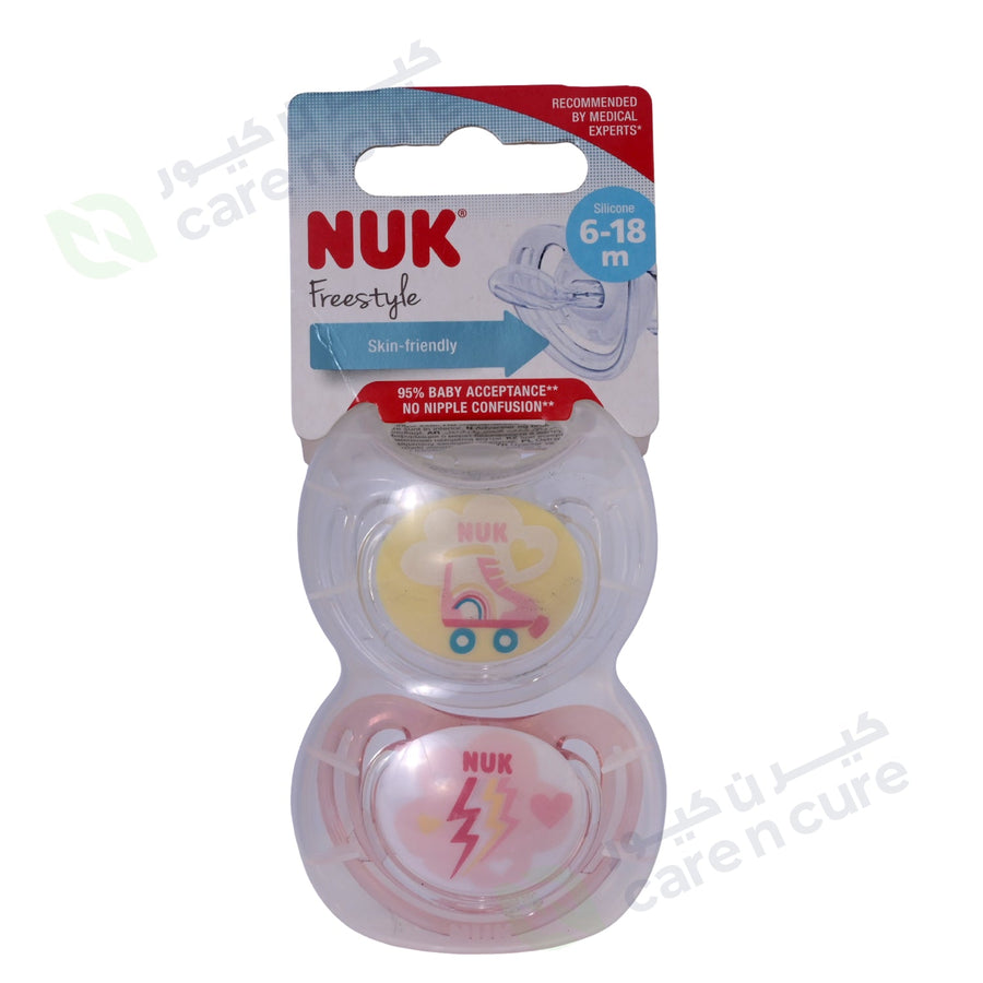 Nuk Free Style Silicone Pacifier 6-18 Months
