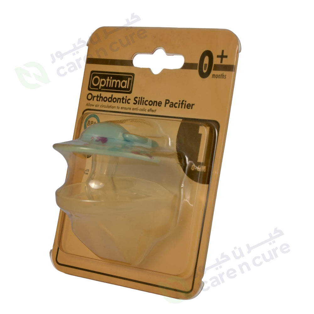 Optimal Orthodontic Silicone Pacifier 0+ OPB-0107