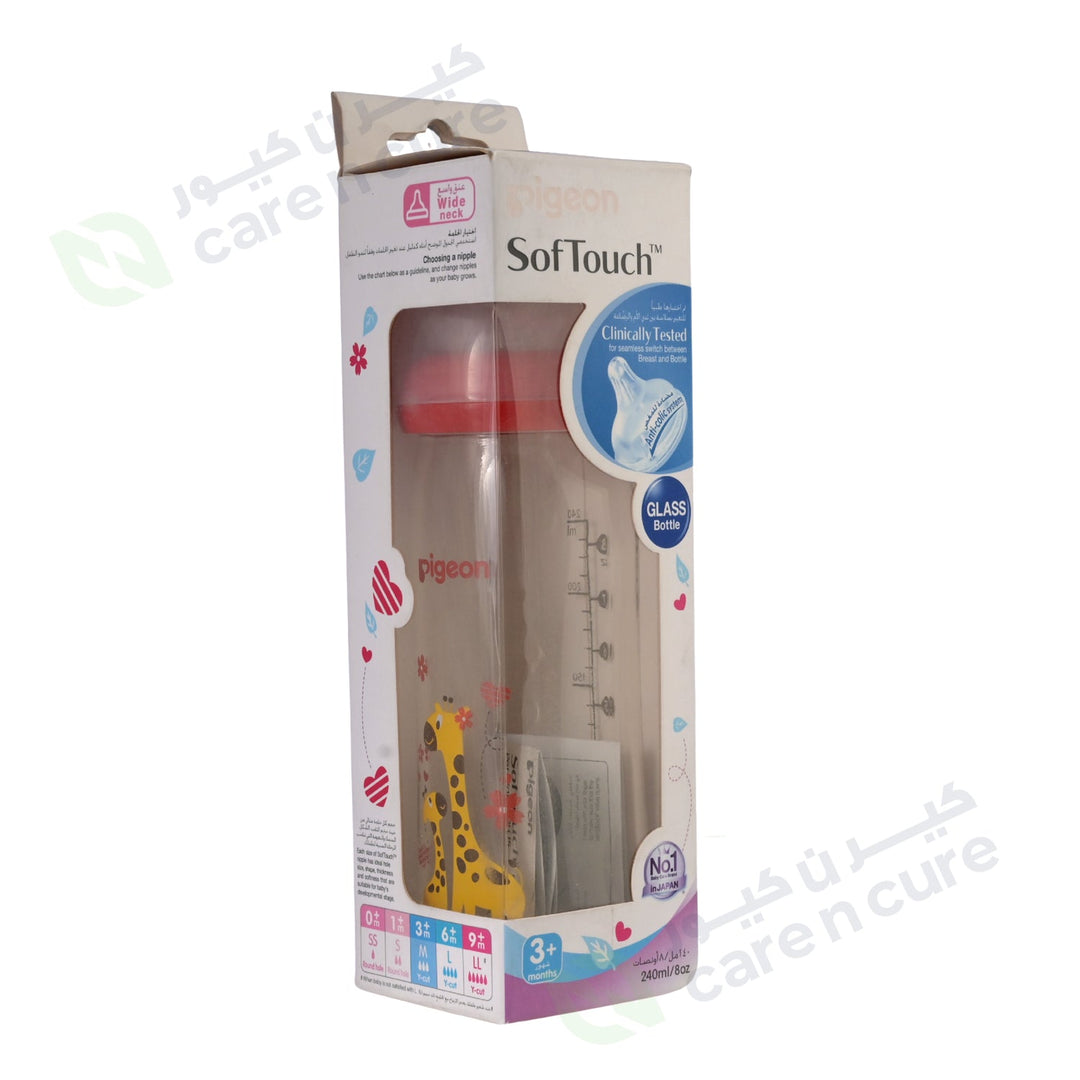 Pigeon Soft Touch Glass Bottle 3+Month 240Ml Pa26746