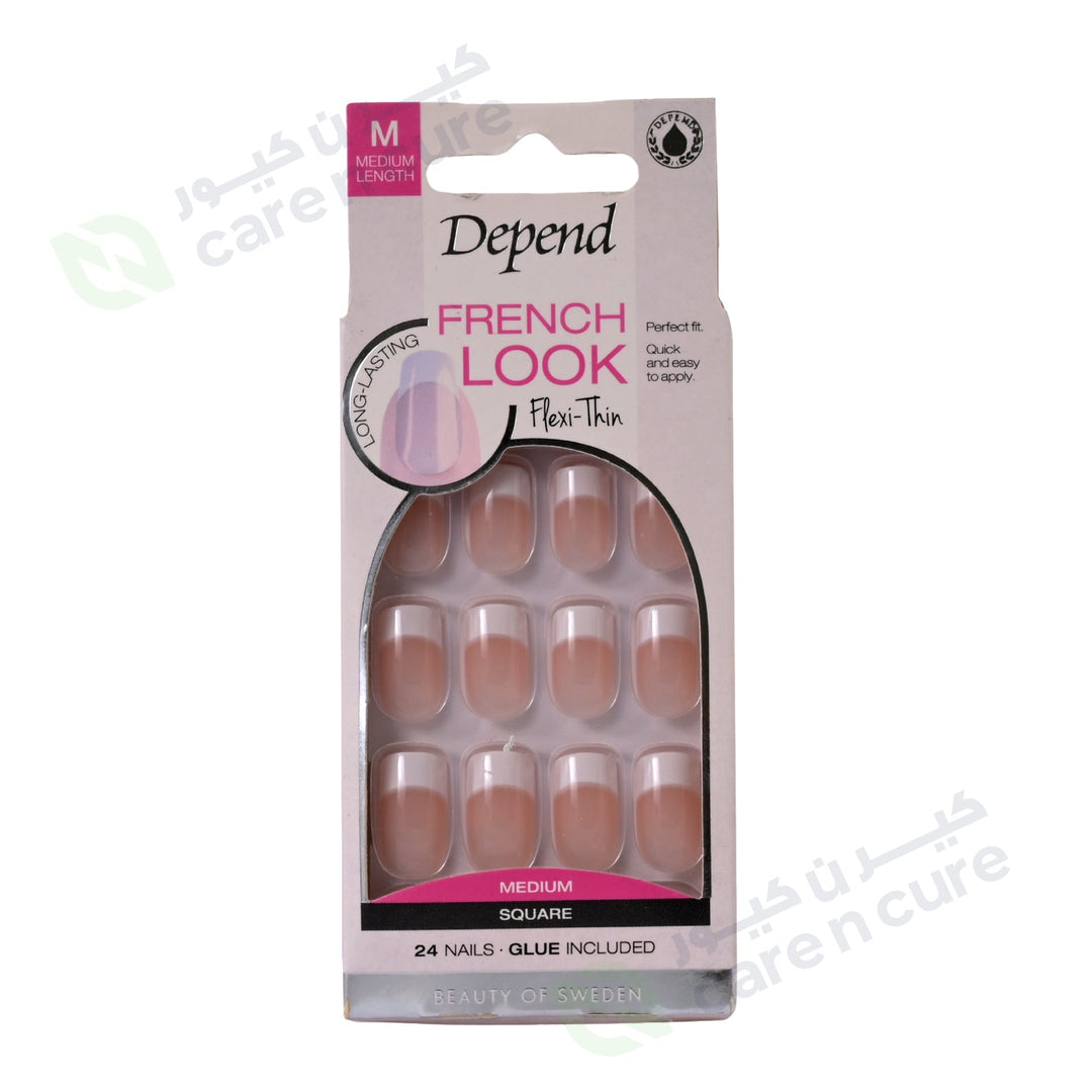 Depend French Look Nails 24 Pieces Assorted