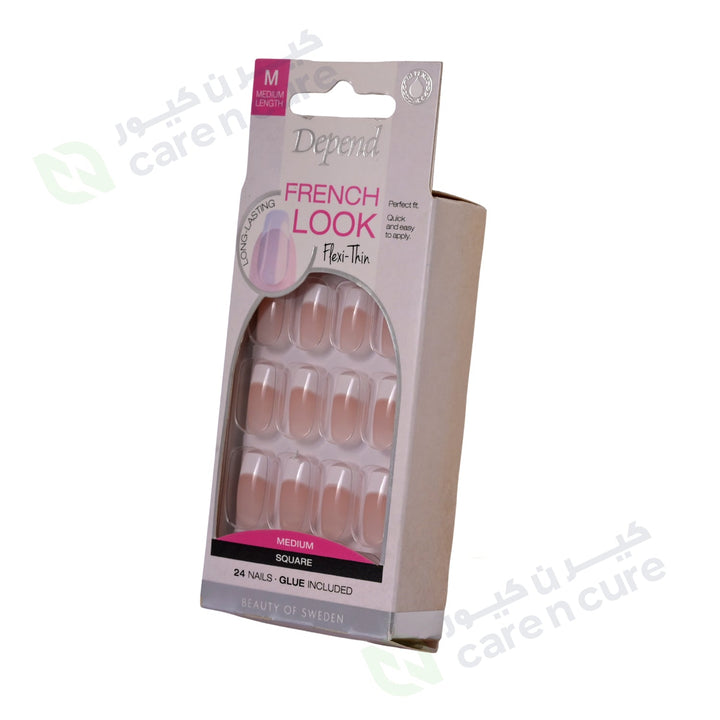 Depend French Look Nails 24 Pieces Assorted