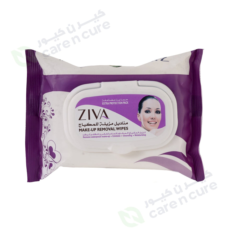 Ziva Makeup Removal Wipes 25 Pieces