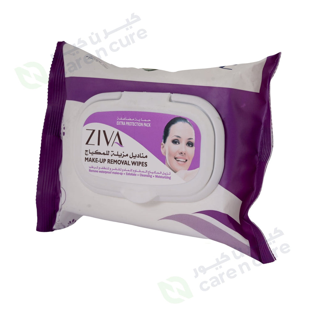 Ziva Makeup Removal Wipes 25 Pieces