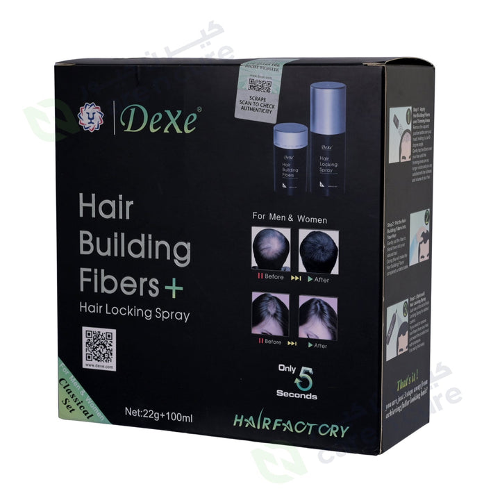 Dexe Hair Building Fibers 22 g + Hair Locking Spray 100 ml