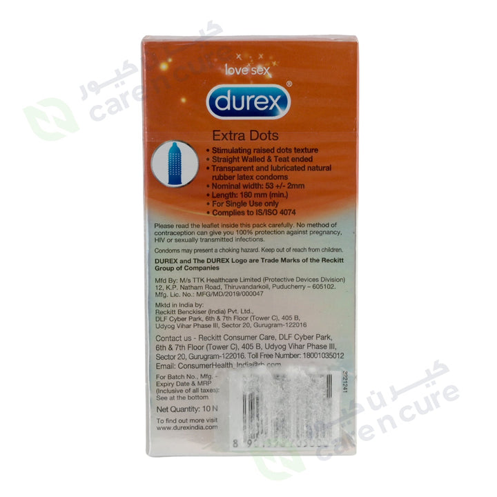 Durex Extra Dots Extra Stimulation 10 Pieces