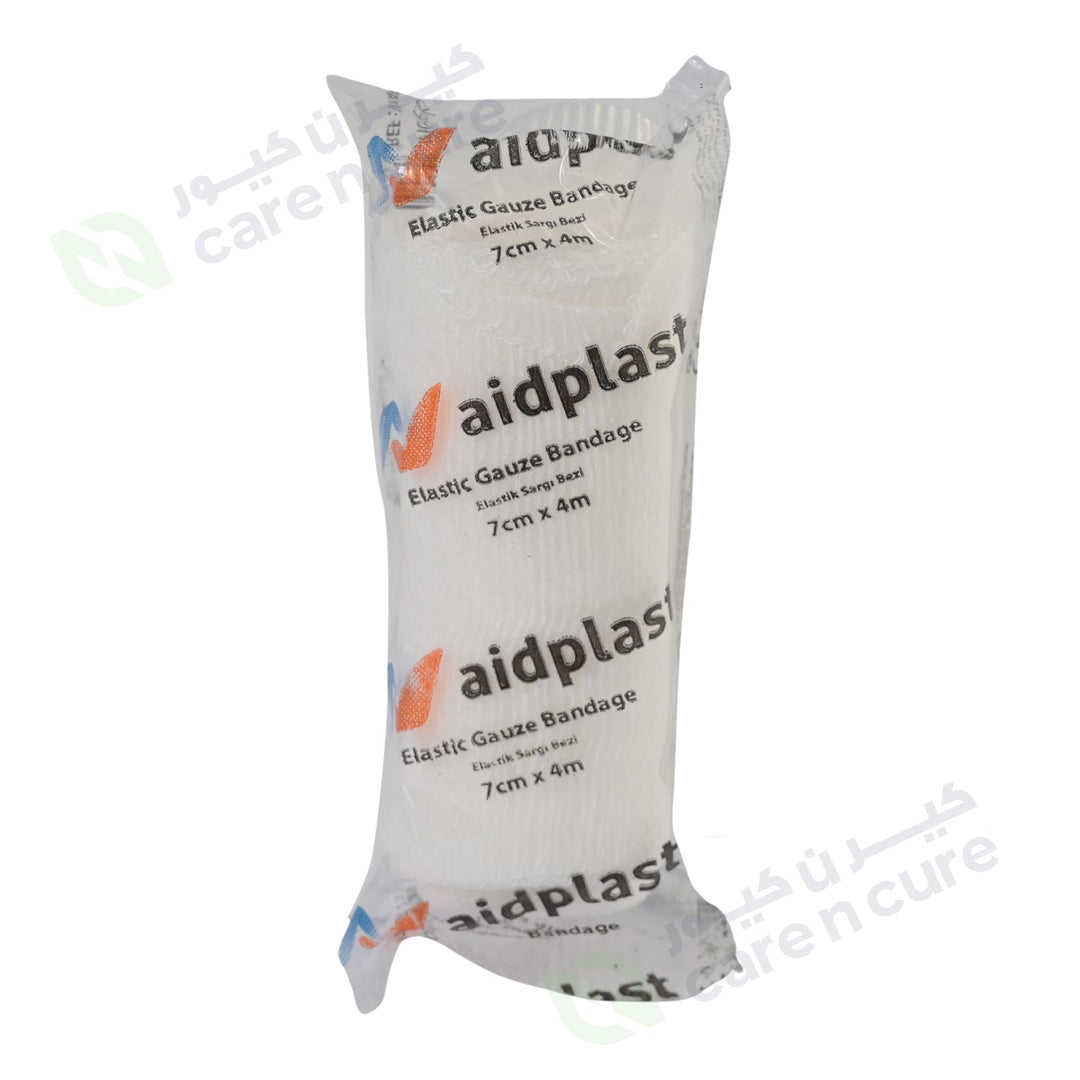 Aidplast Elastic Gauze Bandage 7 cm X 4 m