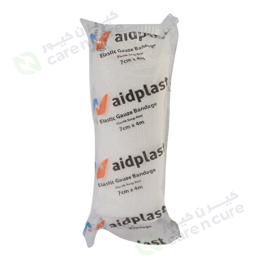 Aidplast Elastic Gauze Bandage 7 cm X 4 m