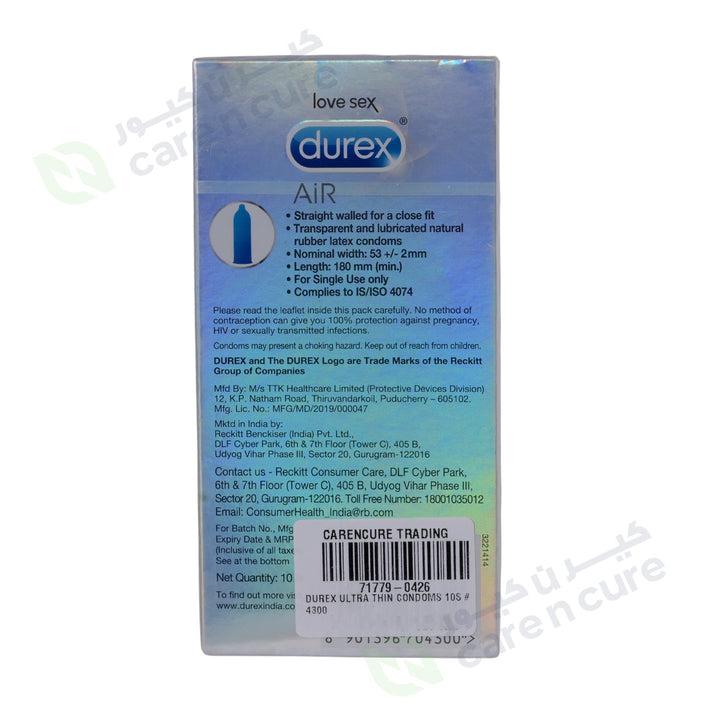 Durex Ultra Thin Condoms 10 Pieces