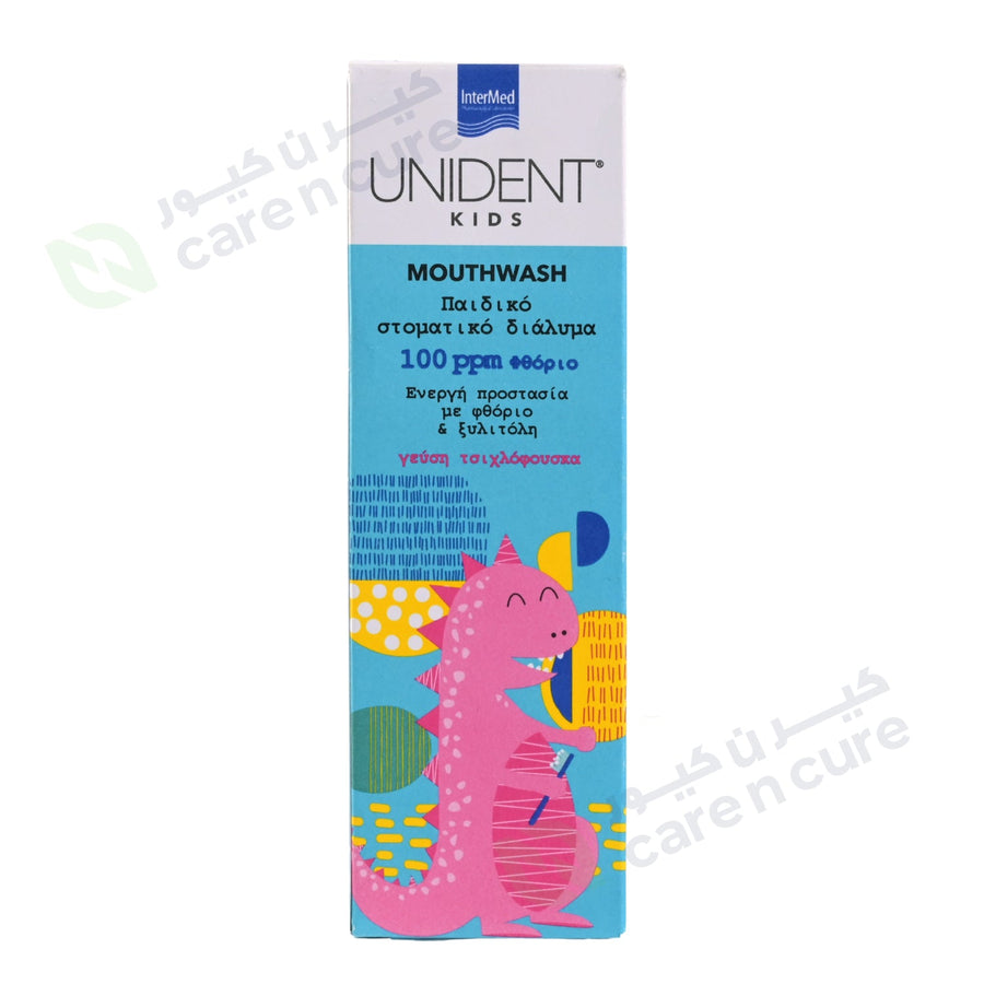 Unident Kids Mouthwash Bubble Gum Flavour 250ml
