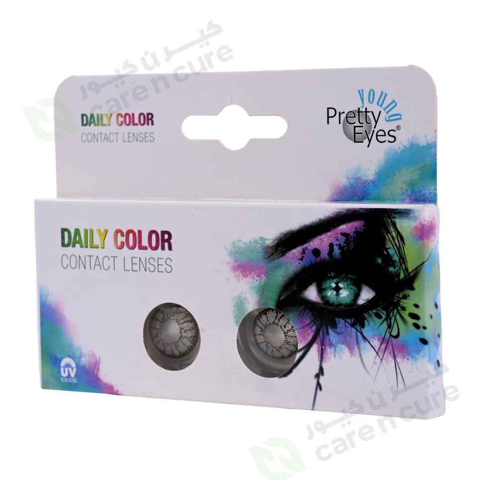 Pretty Eyes Daily Color Lenses '2' Pearl Grey