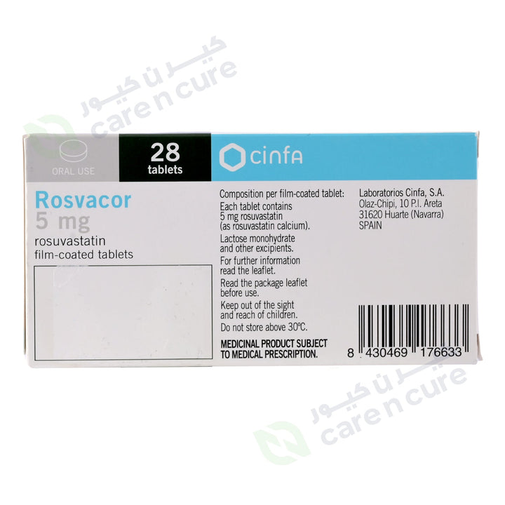 Rosvacor 5 mg Tablet 28 Pieces