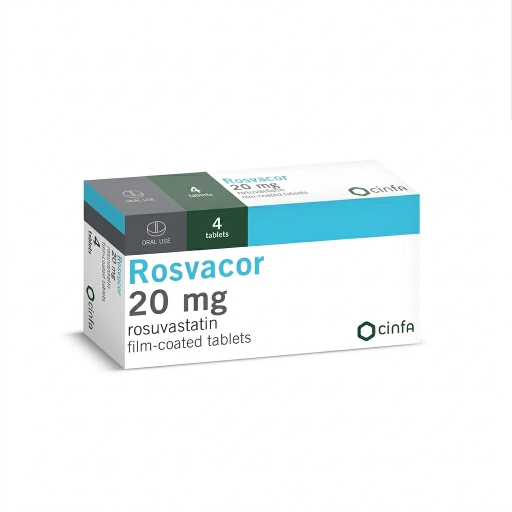 Rosvacor 20 mg Tablet 28 Pieces