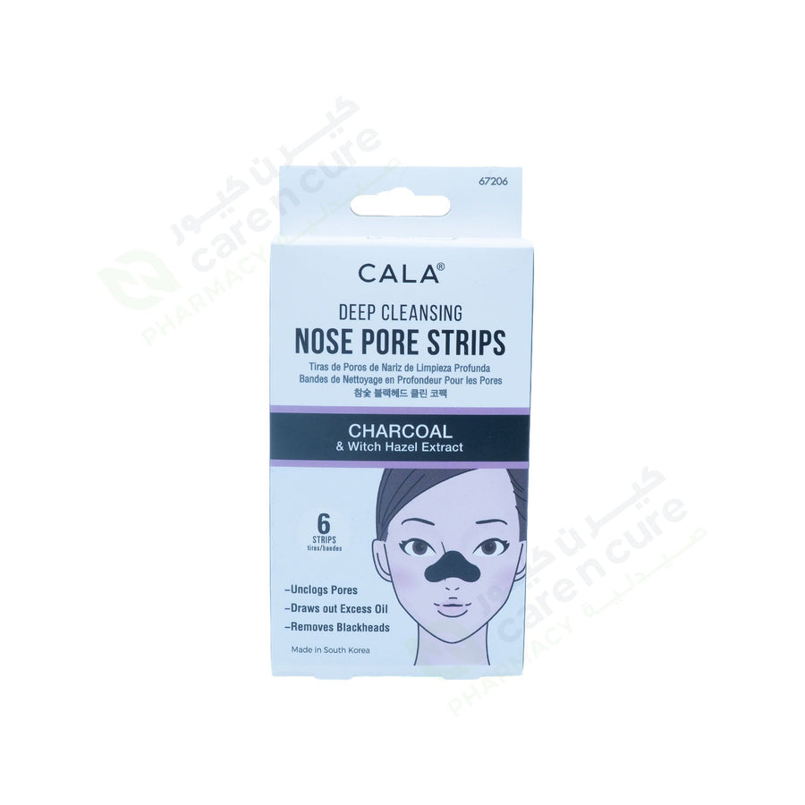Cala Charcoal Nose Pore Strips (6 Strips) 
