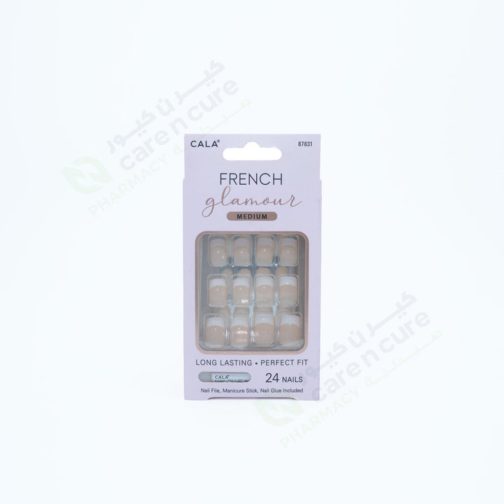 Cala French Glamour Nail Kit 24 Pieces (M) 