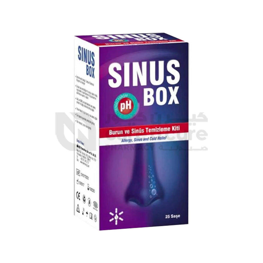 Sinus Box Nose And Cleanser Kit Sachets 25 Pieces