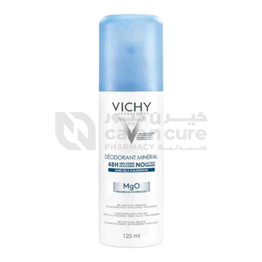 Vichy 48 Hour Mineral Aluminum Free Spray Deodorant 125 ml