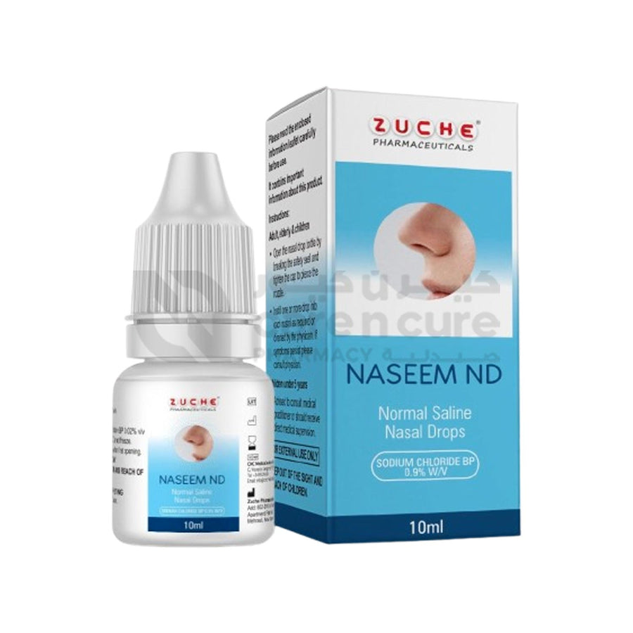 Zuche Naseem Nd Normal Saline Nasal Drops 10 ml