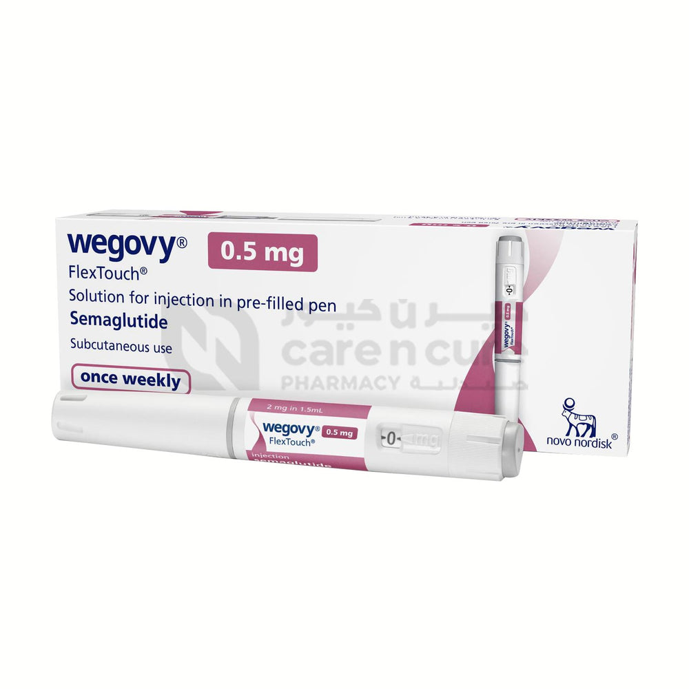 
Wegovy 0.5mg Solution For Injection In Pre-Filled Pen 1.5ml 1 Piece
