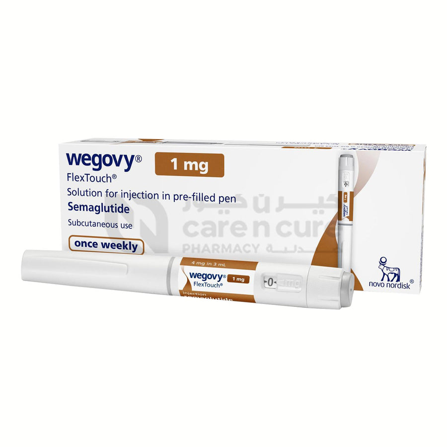 Wegovy 1 mg Solution For Injection In Pre-Filled Pen 3 ml 1 Piece