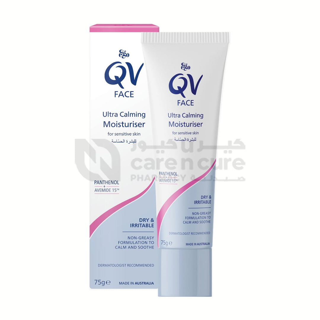 Qv Face Ultra Calming Moisturiser 75g Qv Face Ultra Calming Moisturiser 75g