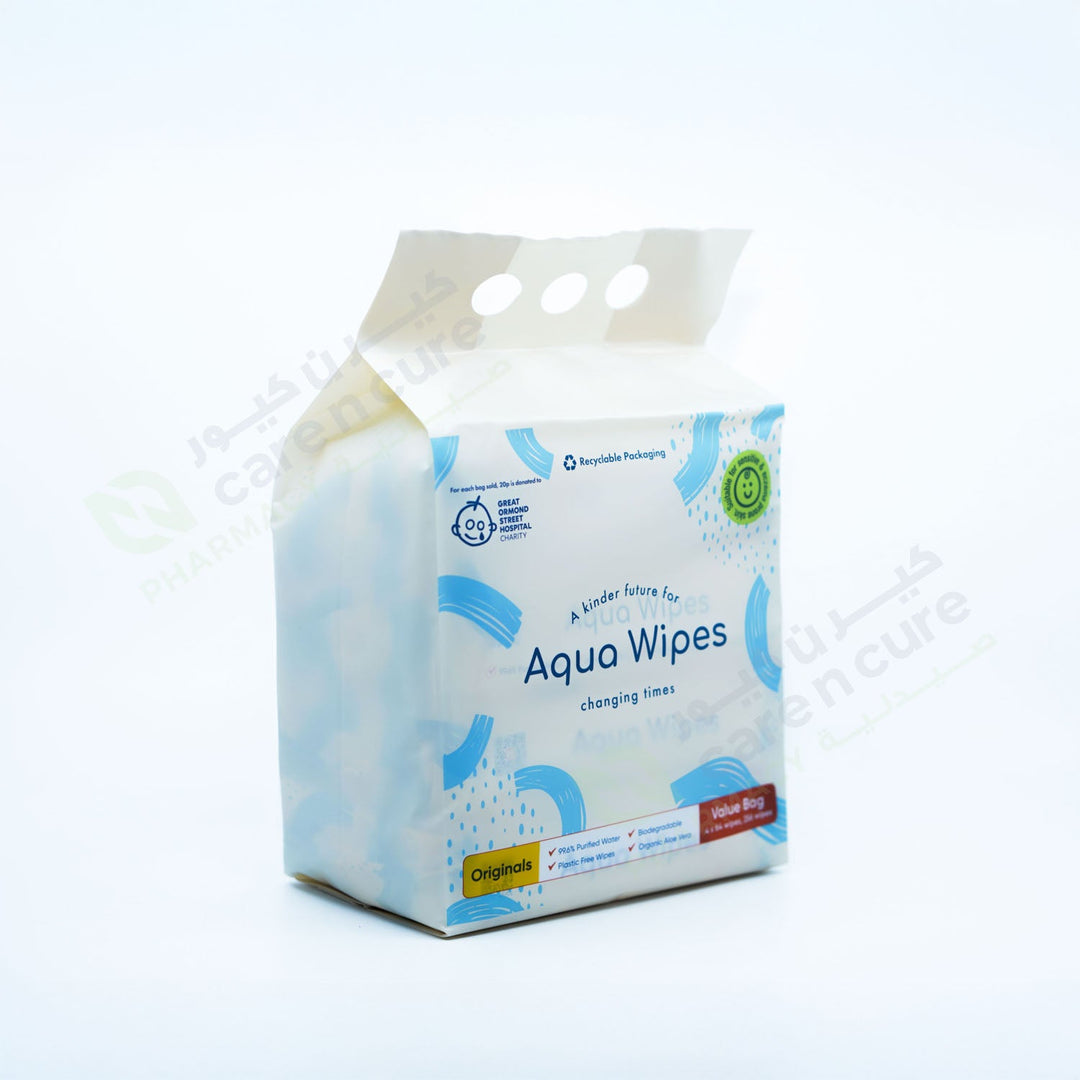 Aqua Wipes Originals Value Pack 4 X 64 Pieces Aqua Wipes Originals Value Pack 4 X 64 Pieces