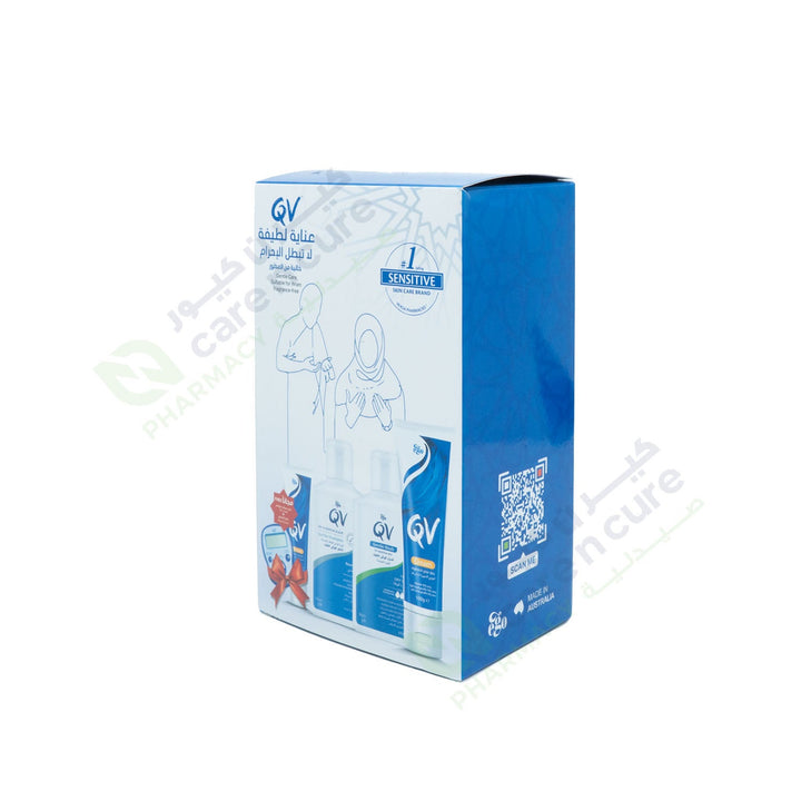 Qv Hajj Kit (Gentle Wash 90G + Shampoo 95G + Cream 100G + Cream 50G + Tasbeeh Counter)