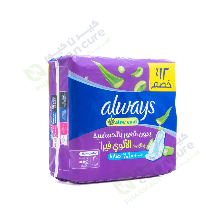 Always Maxi Thick With Aloe Vera 30 piece