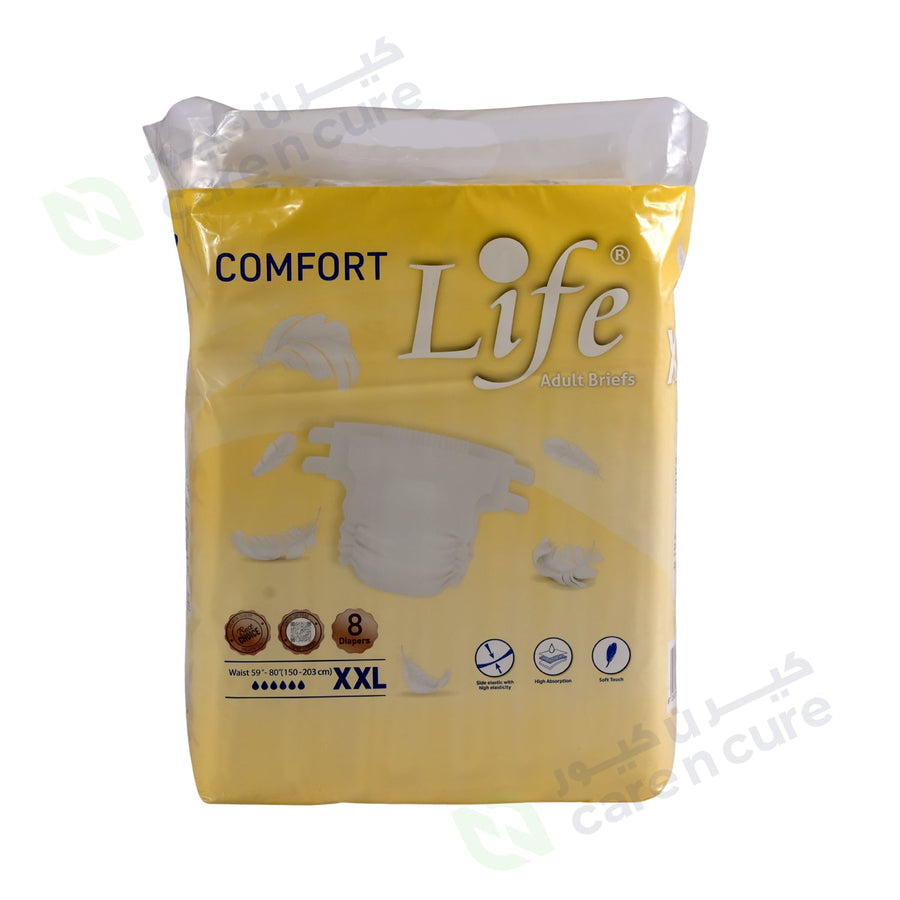 Life Adult Diapers Comfort 8 Pieces XXL #5851