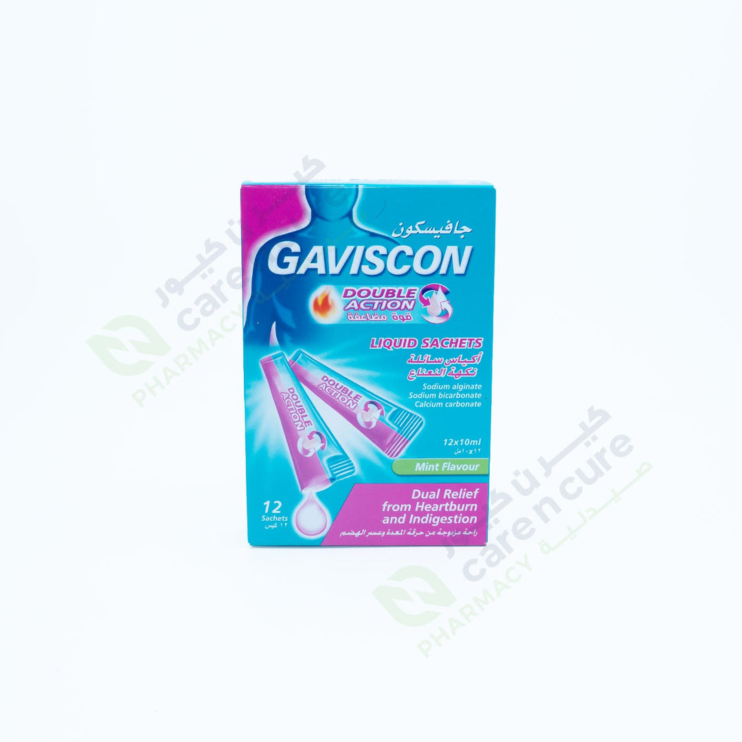Gaviscon Double Action Mint Sachet 12 Pieces Gaviscon Double Action Mint Sachet 12 Pieces