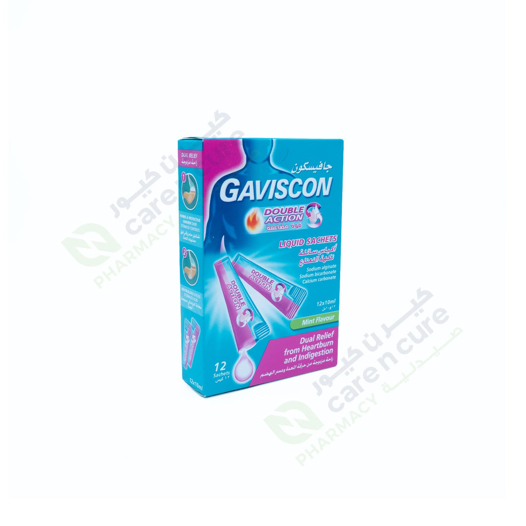 Gaviscon Double Action Mint Sachet 12 Pieces Gaviscon Double Action Mint Sachet 12 Pieces