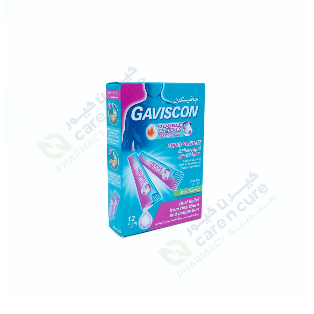 Gaviscon Double Action Mint Sachet 12 Pieces