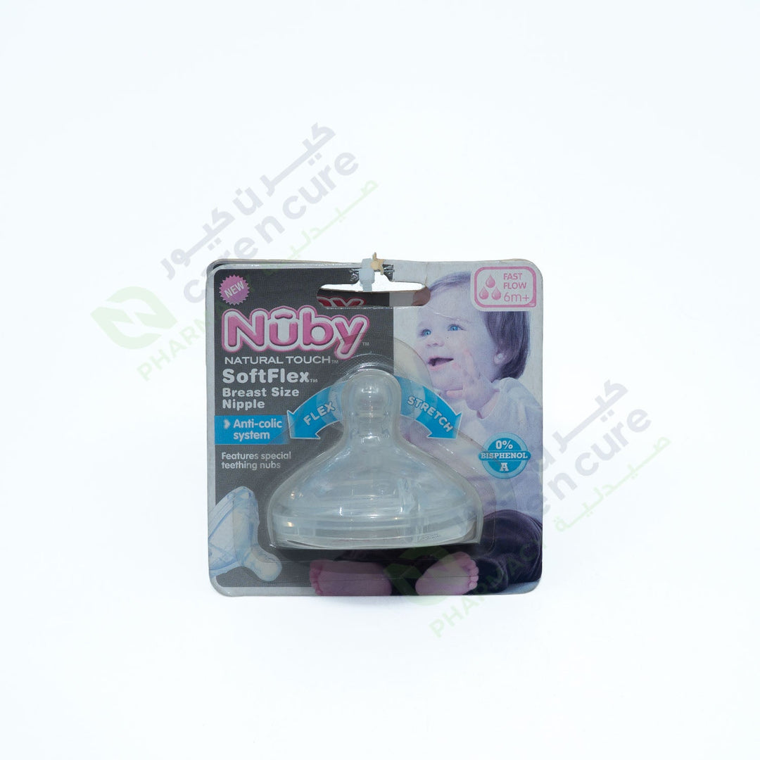 Nuby Nt. Breast Size Nipple Fast Flow 67622 - 2 Pieces Offer