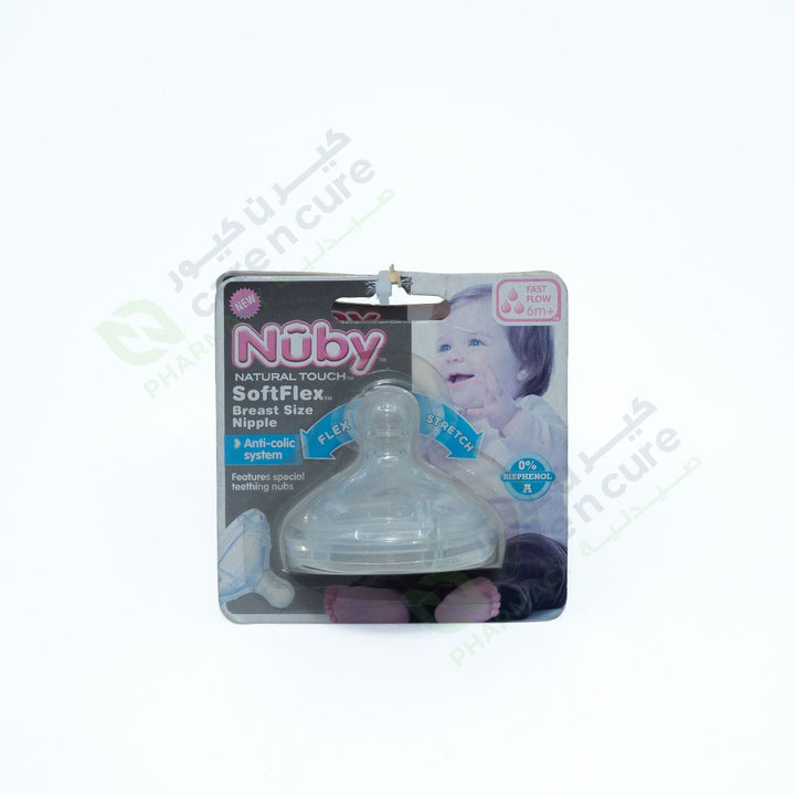 Nuby Nt. Breast Size Nipple Fast Flow 67622 - 2 Pieces Offer