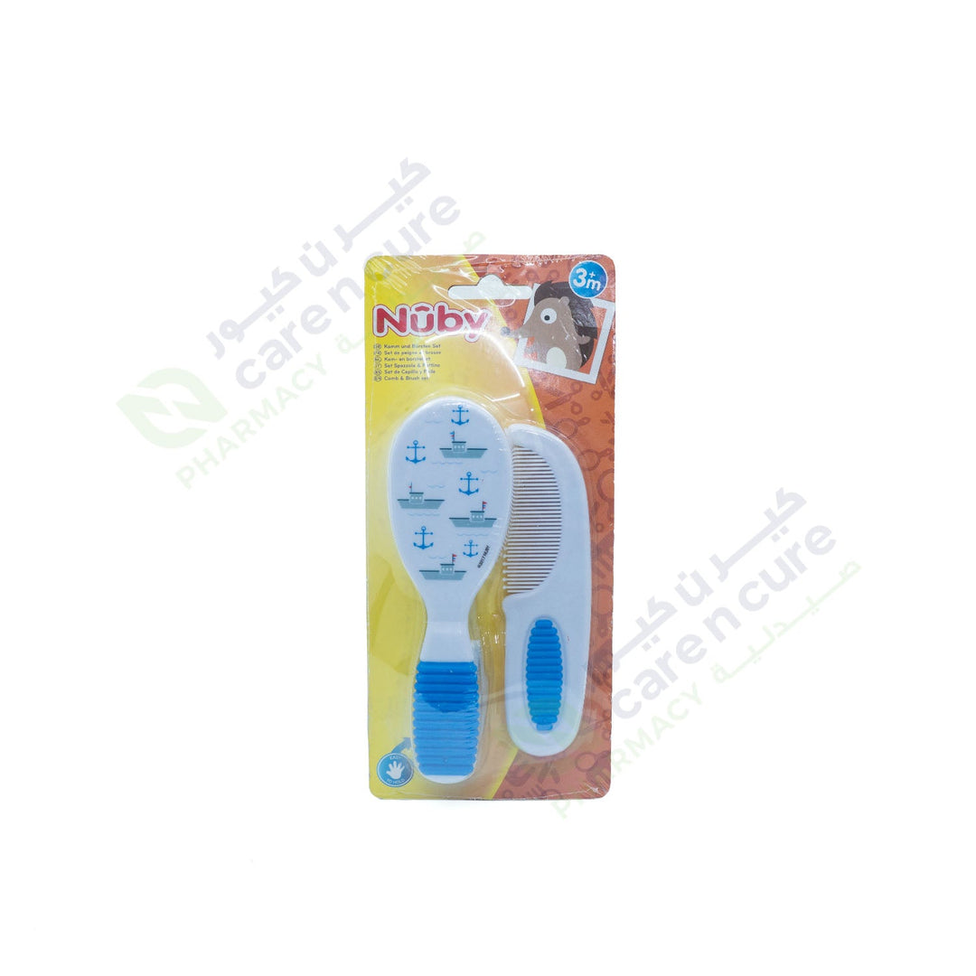 Nuby Comb And Brush Soft Grip 