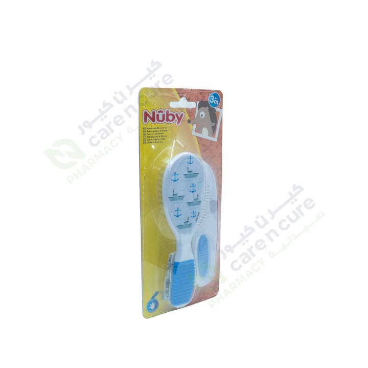 Nuby Comb And Brush Soft Grip 