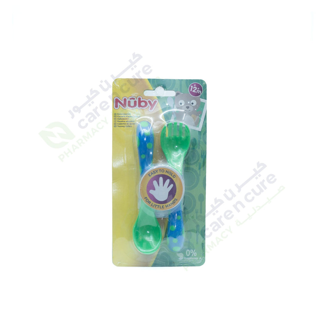 Nuby Cutlery Training 2 Pcs 12 M+ Nuby Cutlery Training 2 Pcs 12 M+