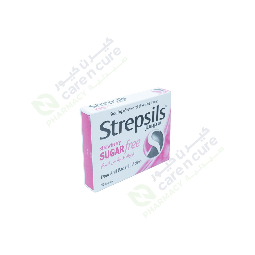 Strepsils Strawberry (Sugar Free) Loz 16 Pieces